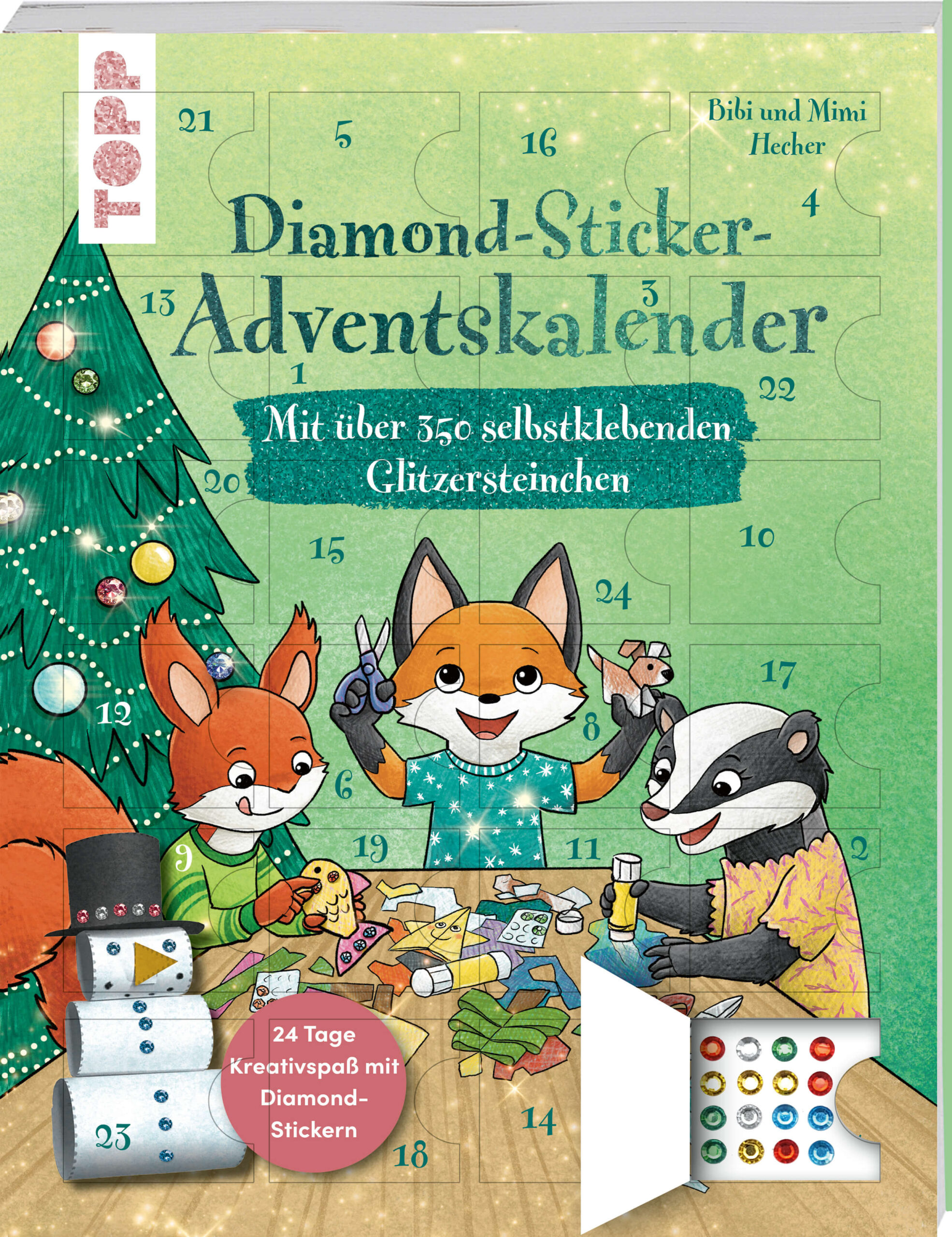 Diamant Sticker Adventskalender /TOPP